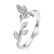 925 Sterling Silver Oxidized Silver Pavé Setting CZ Ring