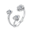 925 Sterling Silver 0.8cm Pavé Setting CZ Ring