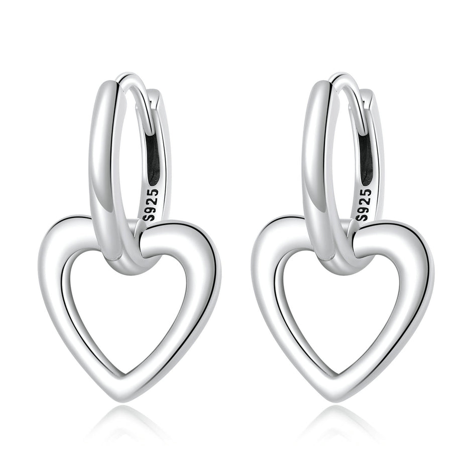 925 Sterling Silver Earrings for Women - Oxidized - 1.9x1.2cm