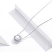 925 Sterling Silver Plated Platinum 49cm Pavé Setting CZ Necklace for Women