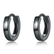 925 Sterling Silver & Plated Black Gold Earrings