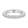 925 Sterling Silver Moissanite 0.1ct Ring Size 6 for Women