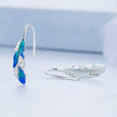 925 Sterling Silver Enamel Finish Pavé CZ Earrings for Women