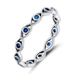 925 Sterling Silver Oxidized CZ Pavé Setting Ring Size 6.0 for Women