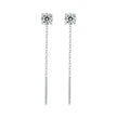 925 Sterling Silver 4.0 Carat Moissanite Earrings for Women