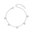 925 Sterling Silver Plated Platinum CZ Bracelet for Women