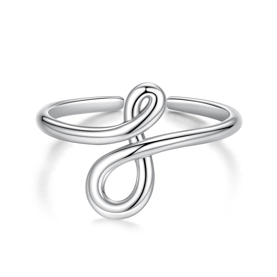 925 Sterling Silver Oxidized Silver 0.16 cm Ring