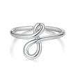 925 Sterling Silver Oxidized Silver 0.16 cm Ring