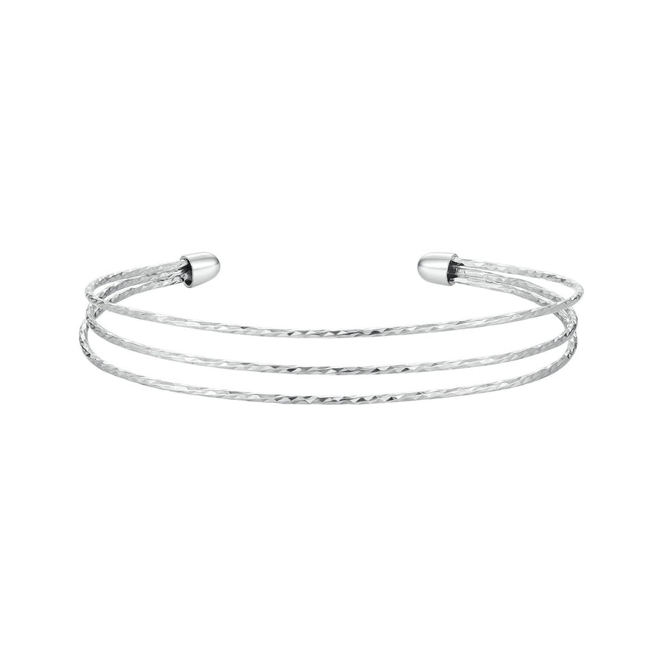 925 Sterling Silver White Gold Plated Bracelet for Women