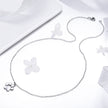 925 Sterling Silver Necklace with SCN Pendant 1.5x1.4cm for Women