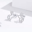 S925 Sterling Silver Plated Platinum Earrings