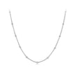 925 Sterling Silver Plated Platinum 45cm Necklace for Women
