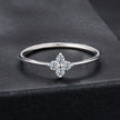 925 Sterling Silver Moissanite Size 6 Ring for Women