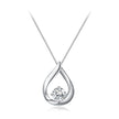 925 Sterling Silver Necklace with 1 Carat Moissanite - 400mm Length for Women