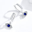S925 Platinum Plated Pavé Setting CZ Earrings - 1.9*1cm - Women's Jewelry