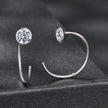 925 Sterling Silver Moissanite 0.3 Carat Earrings for Women