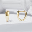 925 Sterling Silver Oxidized Earrings 12x5mm for Women