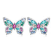 925 Sterling Silver Earrings with Enamel and CZ for Women