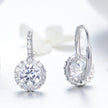 925 Sterling Silver Earrings with Pavé Set CZ for Women