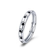 925 Sterling Silver Ring for Women - Size 5.0, Width 0.3cm