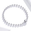 925 Sterling Silver Bracelet 17cm Oxidized & Platinum Plated for Women