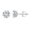 925 Sterling Silver Moissanite 0.5 Carat Earrings for Women