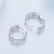 925 Sterling Silver Plated White Gold Earrings for Women