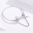 925 Sterling Silver Bracelet 17cm for Women
