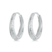925 Sterling Silver Earrings 16*3mm with Platinum Plating for Women