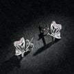 925 Sterling Silver Earrings with CZ in Pavé Setting
