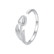 925 Sterling Silver Plated White Gold 0.18cm Rings for Women