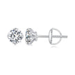 925 Sterling Silver & Moissanite 0.7cm Earrings Style L for Women