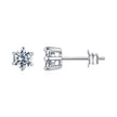 925 Sterling Silver 0.65 Carat Moissanite Earrings for Women