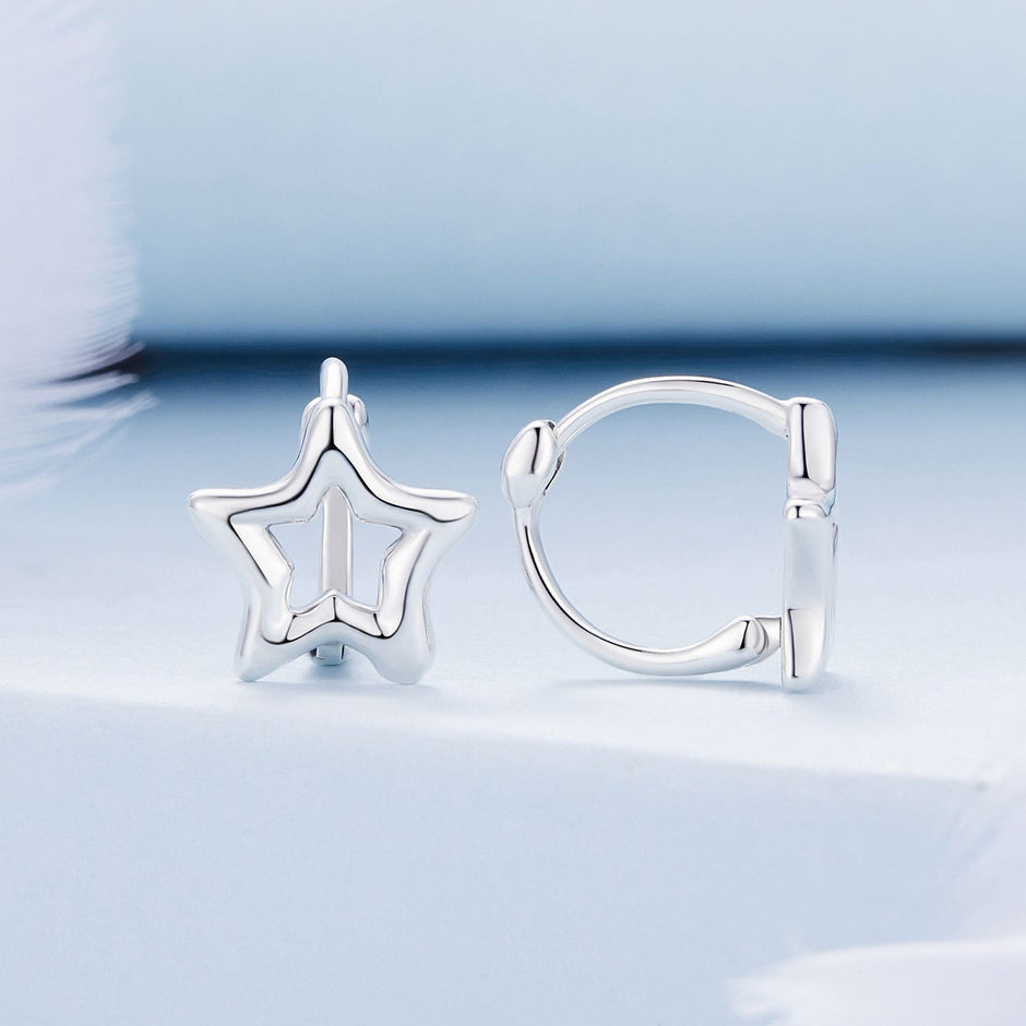 S925 Oxidized Silver 1cm Earrings for Women