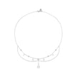 925 Sterling Silver 400mm CZ Pavé Setting Necklace for Women
