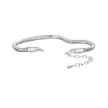 925 Sterling Silver Plated Platinum 140mm Chain Thickness 3mm Bracelet for Women