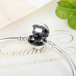 925 Sterling Silver 5.8CM Diameter and 0.3CM Thick Bracelet for Women