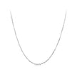 925 Sterling Silver Plated Platinum Necklace 45.0 cm for Men