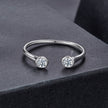 925 Sterling Silver Moissanite Ring Size E