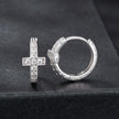 925 Sterling Silver Moissanite Earrings 1.3cm for Women
