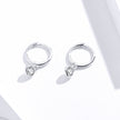925 Sterling Silver Gold Plated Pavé Setting CZ Earrings for Women