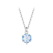 925 Sterling Silver Moissanite 6.5mm Diamond-like Pendant Necklace for Women