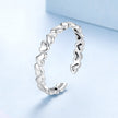 925 Sterling Silver Oxidized Silver 0.3cm Width Ring for Unisex