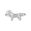 925 Sterling Silver Dog Ring 1.7mm for Women
