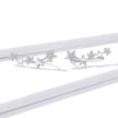 925 Sterling Silver Earrings with Plated Platinum and Pavé Setting CZ