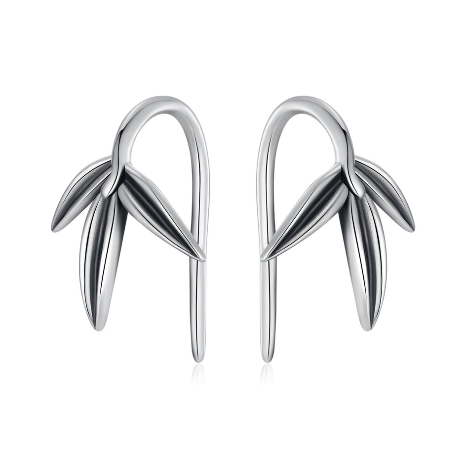 925 Sterling Silver Oxidized Silver Earrings for Women