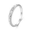 925 Sterling Silver Ring with Pavé Setting CZ, Size 6.0 for Women