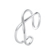 925 Sterling Silver Oxidized 0.7cm Ring for Women