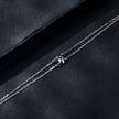 925 Sterling Silver Moissanite 1 Carat Bracelet for Women - White Gold Plated, 150+60mm