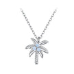 925 Sterling Silver + Nano Opal Stone Pendant Necklace for Women